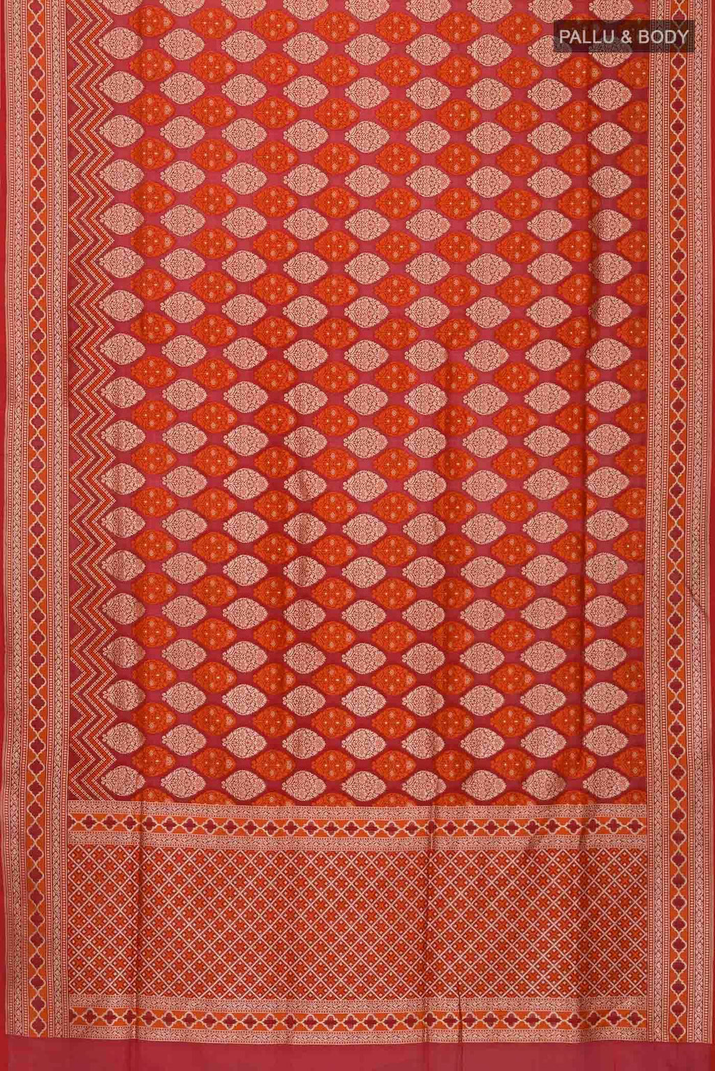 Maroon Banarasi Silk Saree