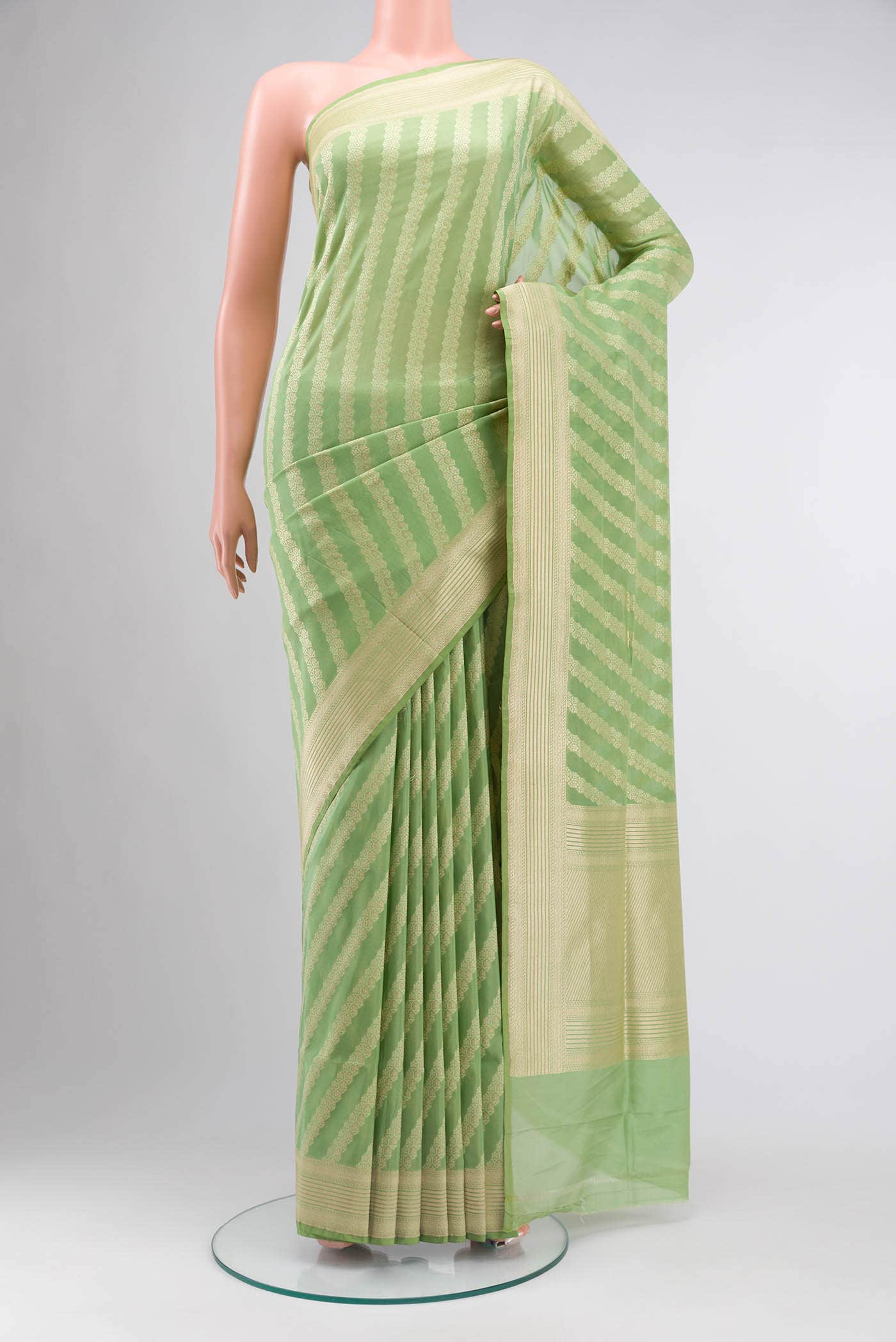Green Banarasi Silk Saree