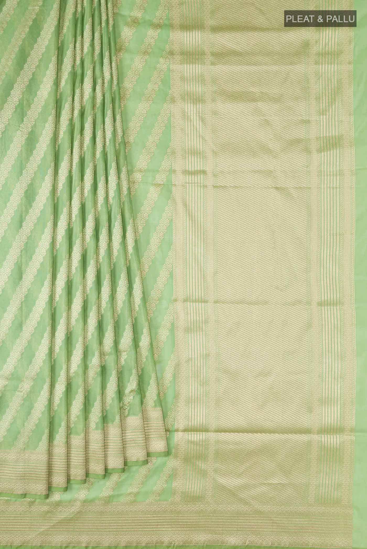 Green Banarasi Silk Saree