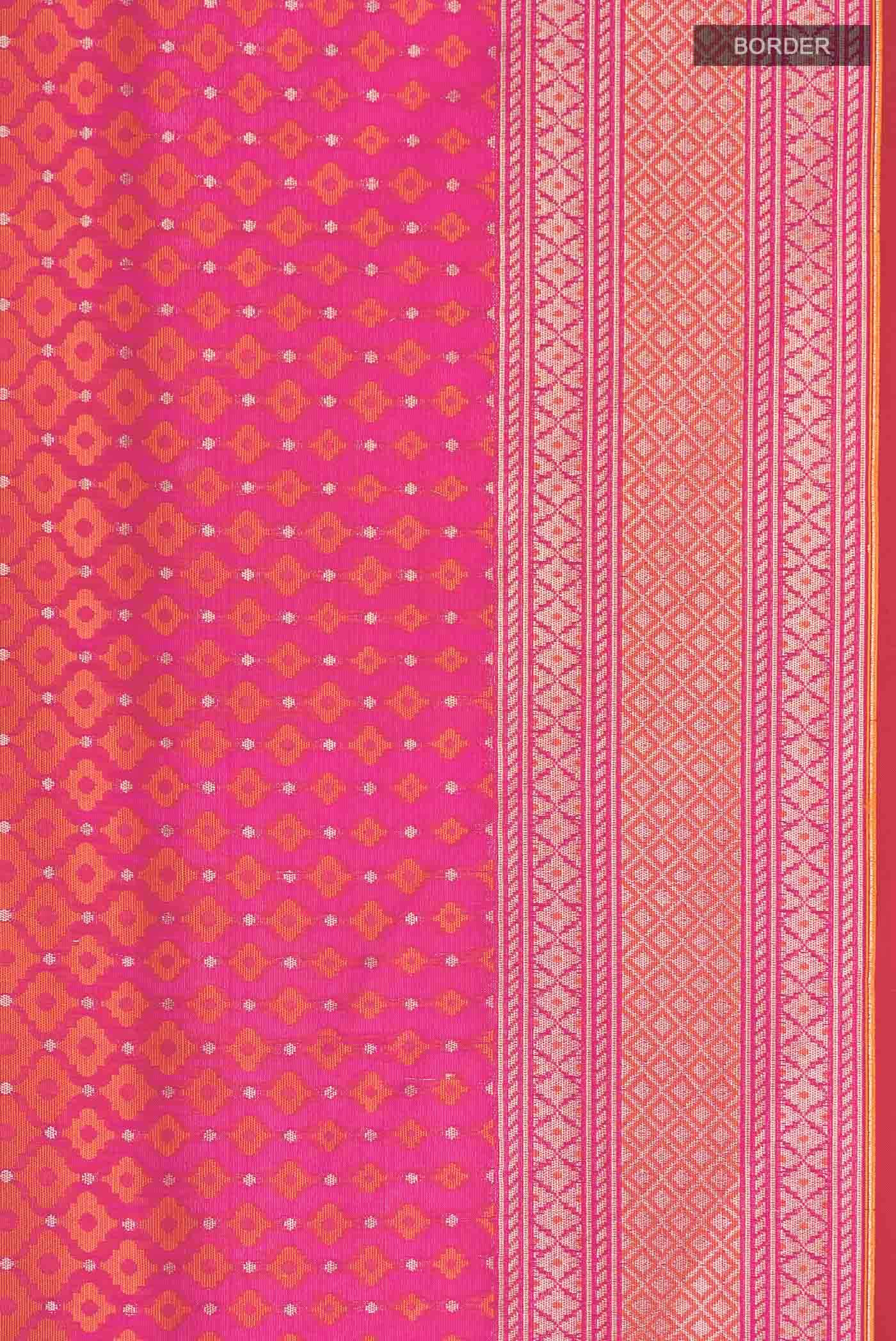 Pink Banarasi Silk Saree