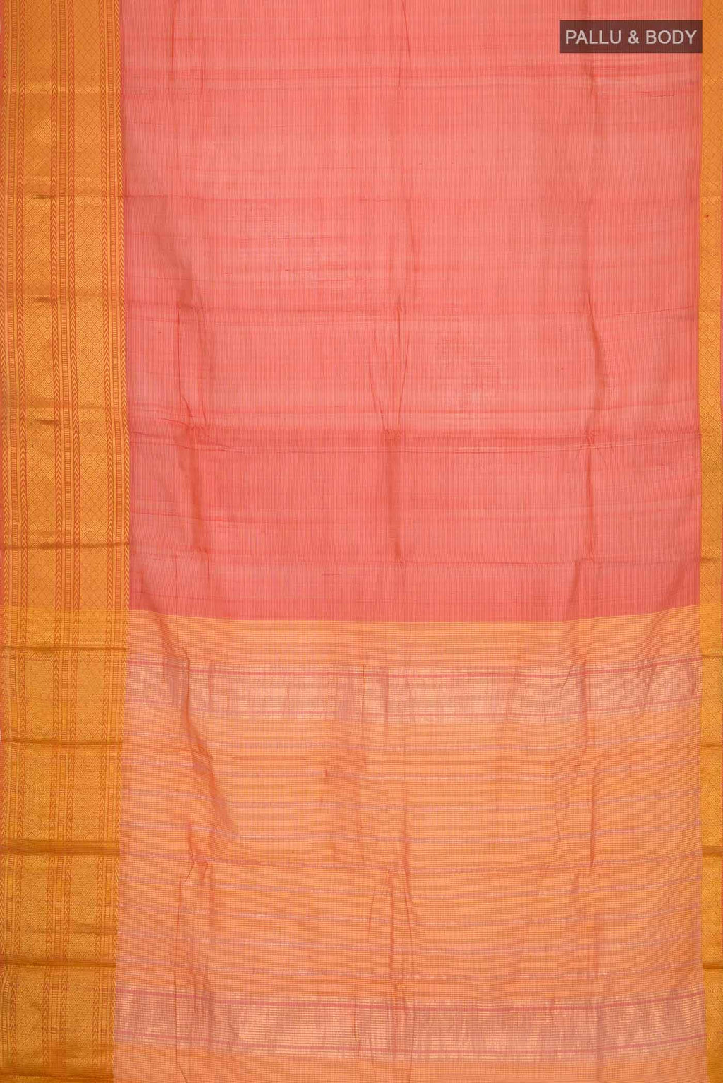Orange Silk Cotton Saree