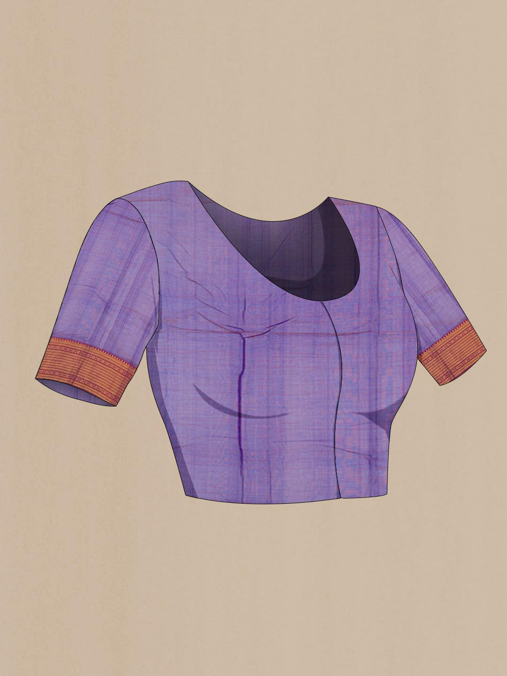 Purple Silk Cotton Saree