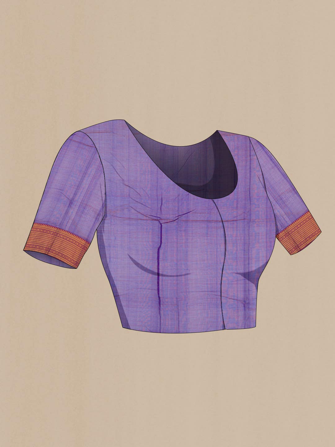 Purple Silk Cotton Saree