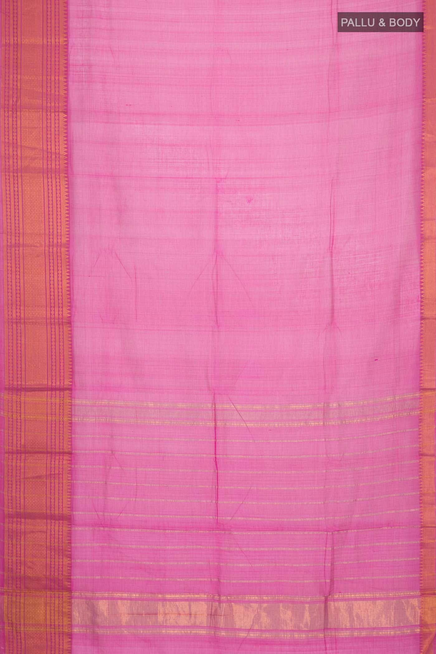 Pink Silk Cotton Saree