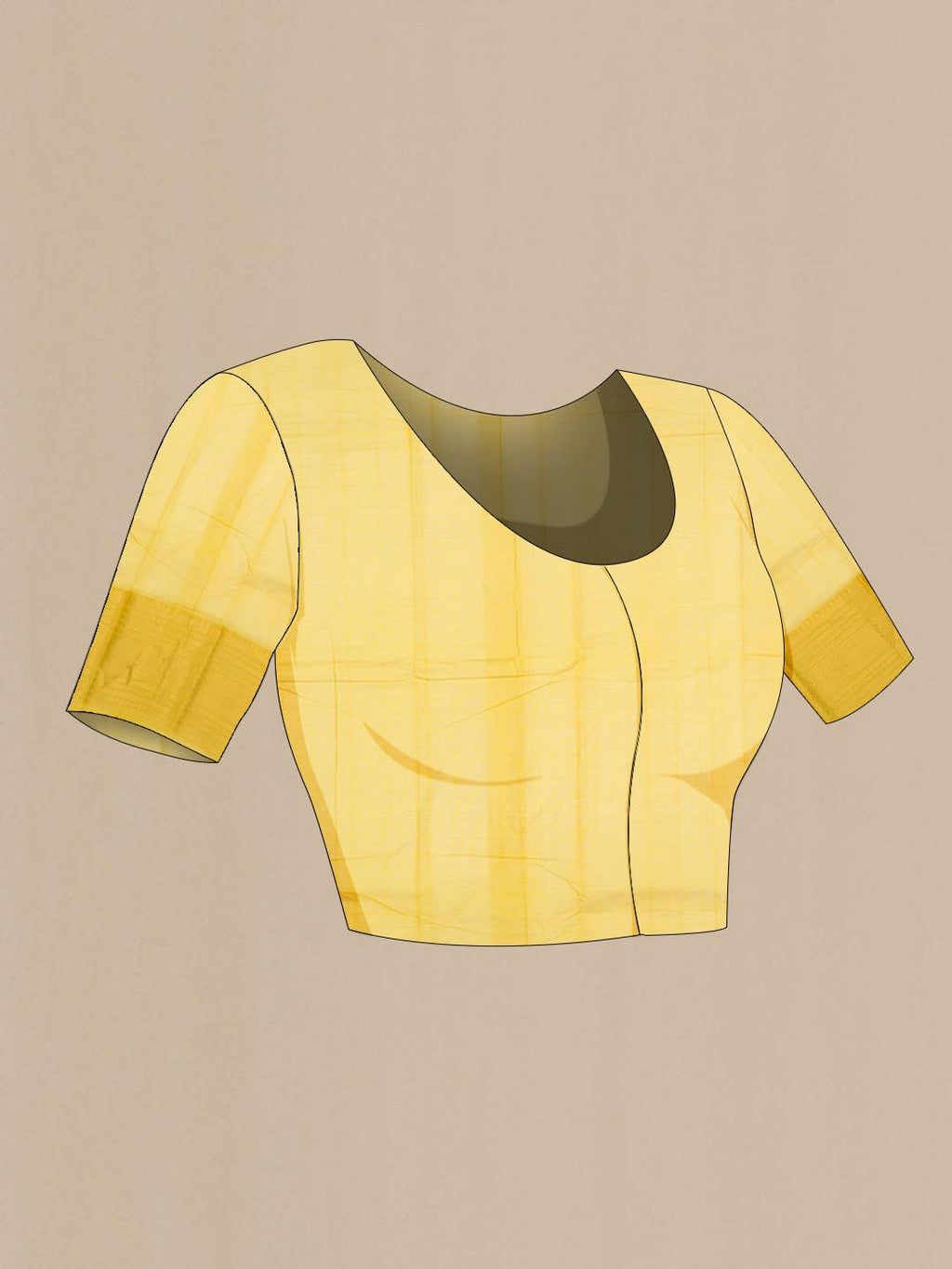 Yellow Silk Cotton Saree
