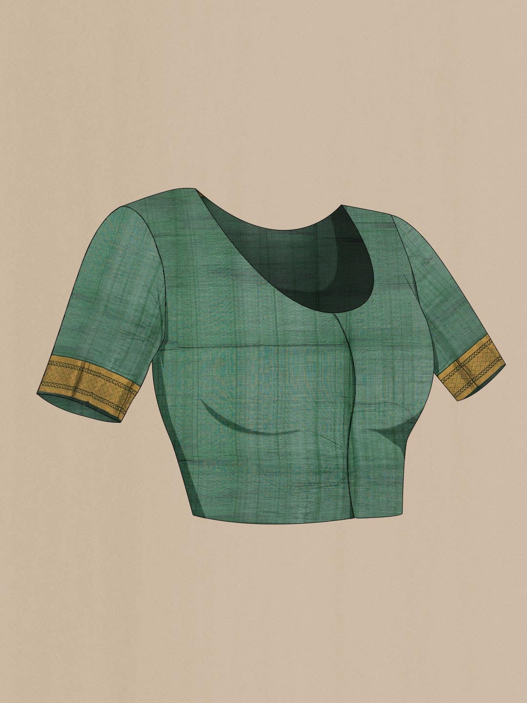 Bottle Green Silk Cotton Saree