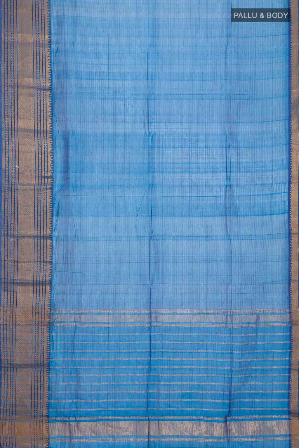 Blue Silk Cotton Saree