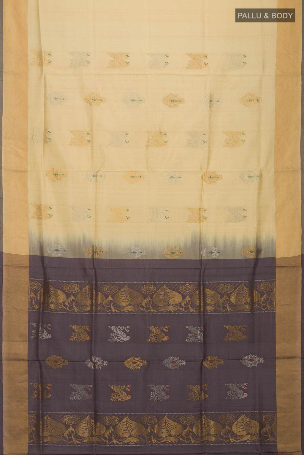 Cream Uppada Silk Saree