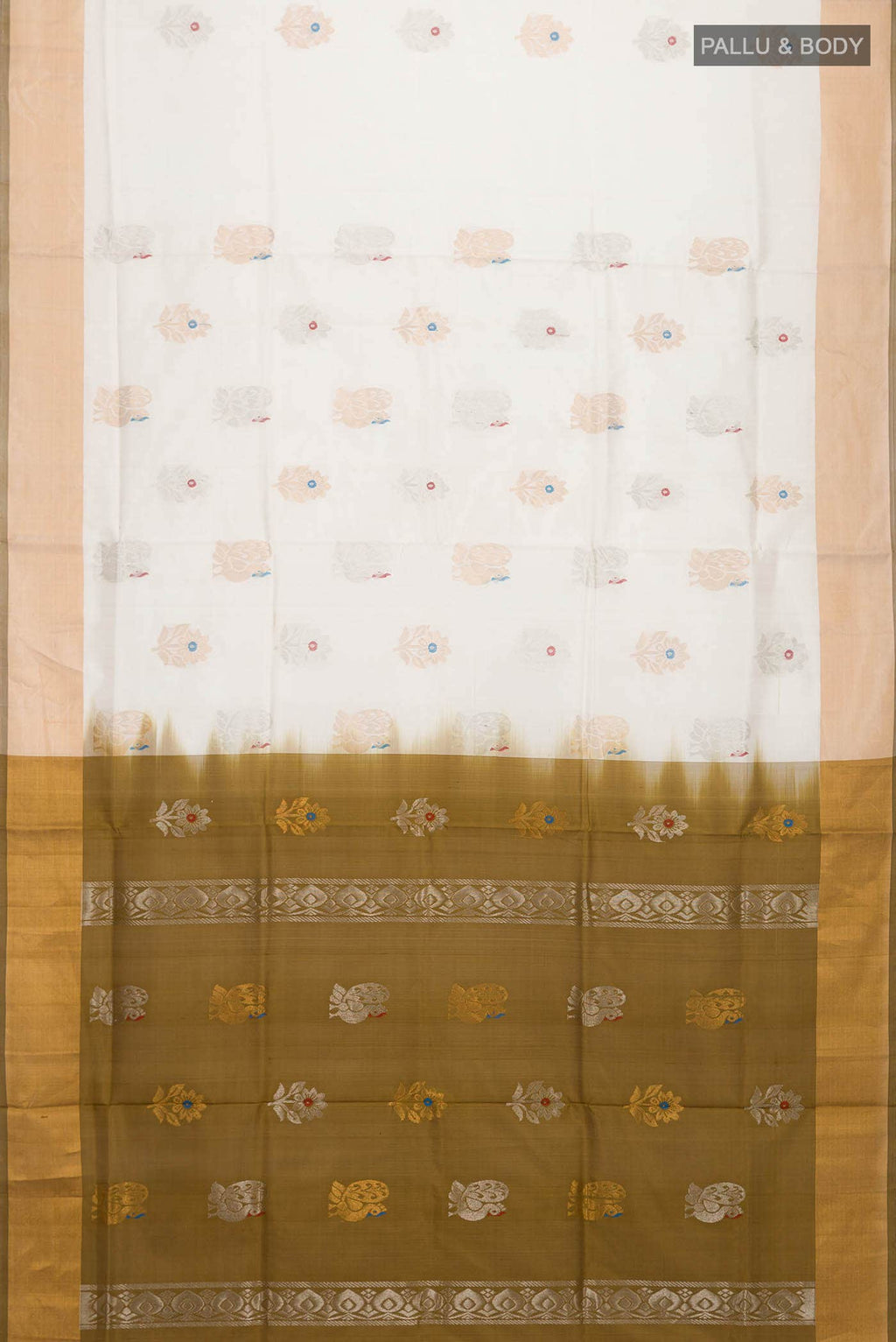 Off White Uppada Silk Saree