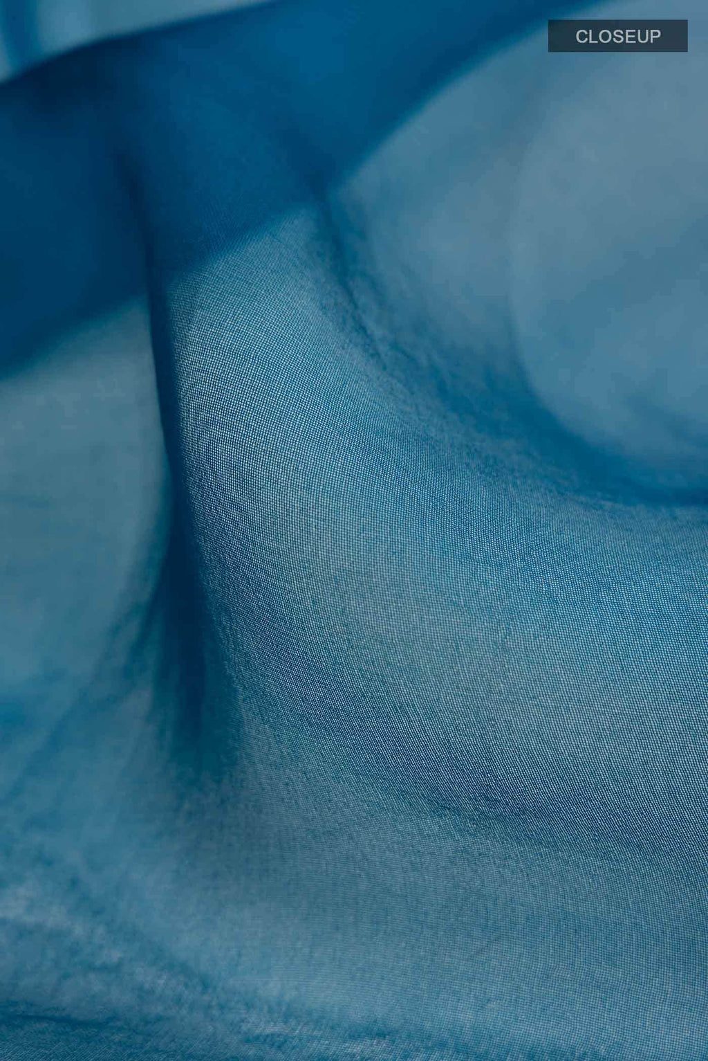 Blue Organza Silk Saree