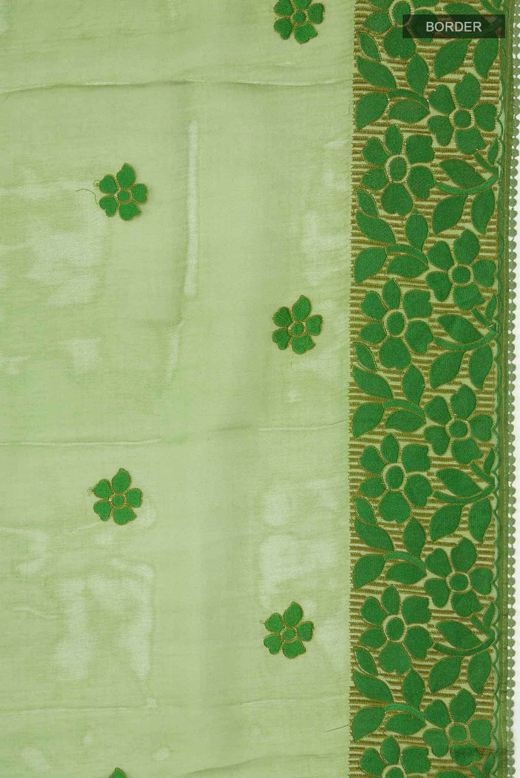 Green Organza Silk Saree