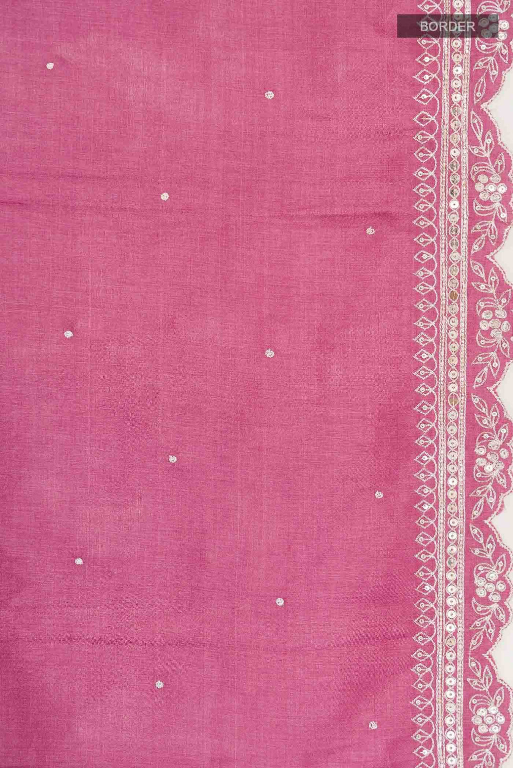 Pink Tussar Silk Saree