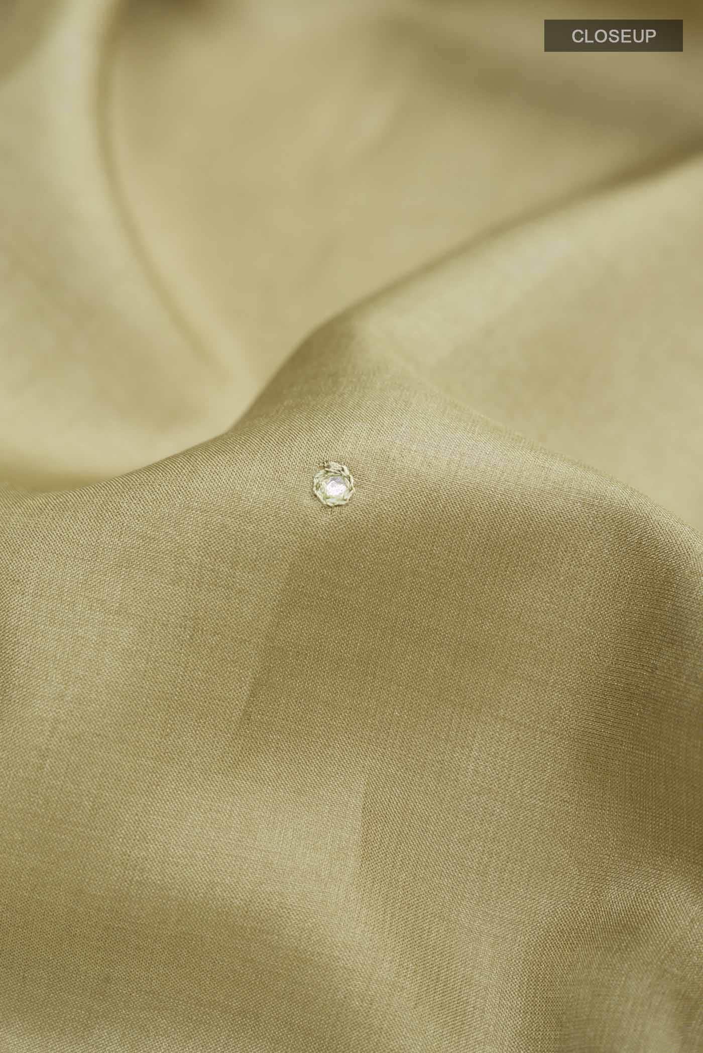 Sage Green Tussar Silk Saree