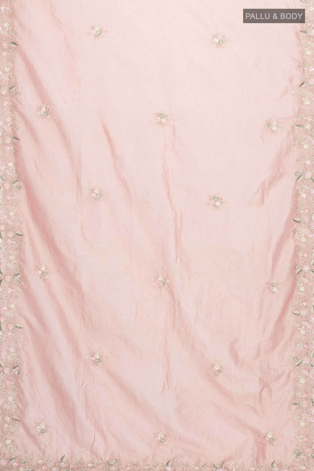 Peach Tissue Silk Saree