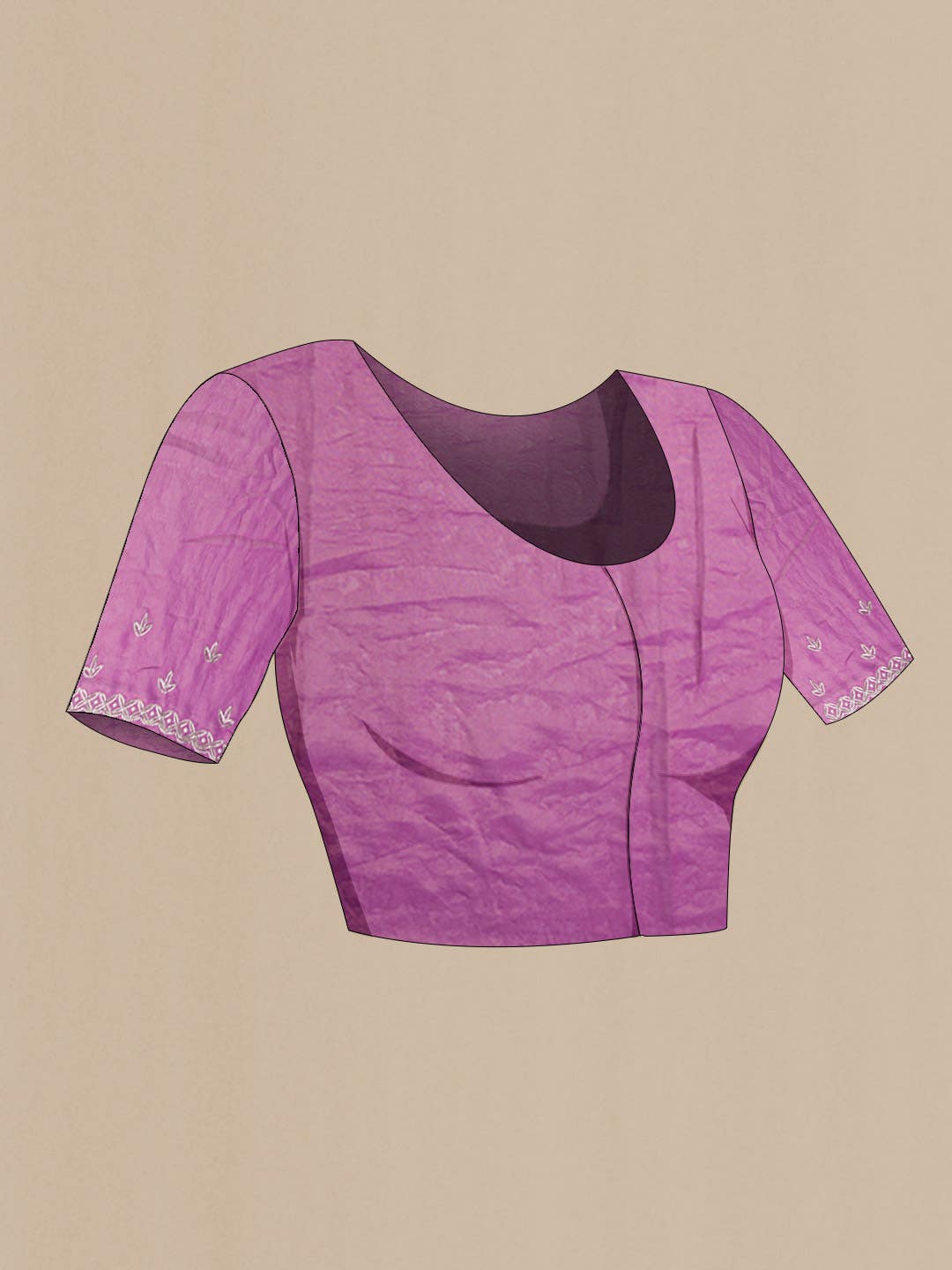 Lavender Tissue Silk Saree