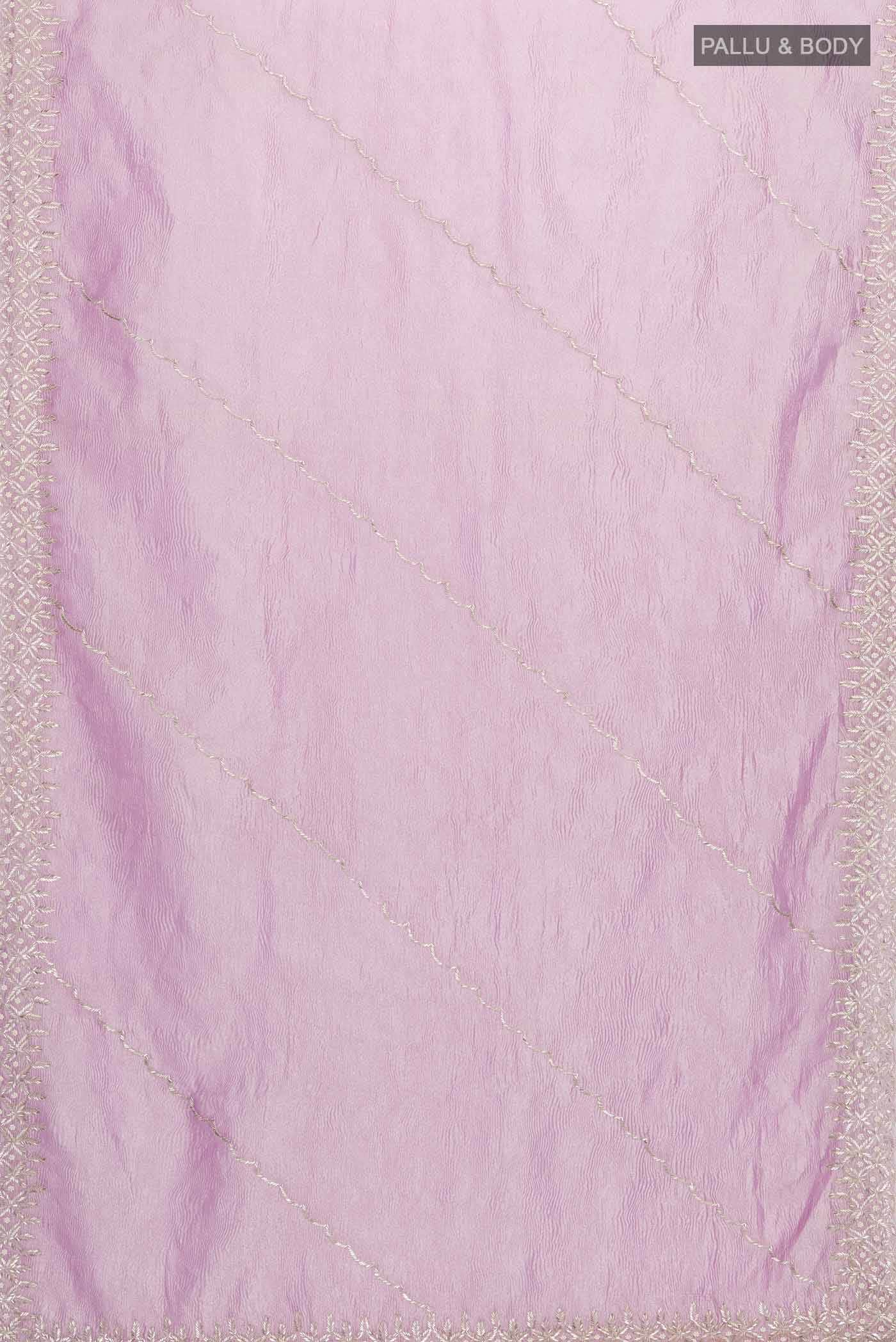 Lavender Tissue Silk Saree
