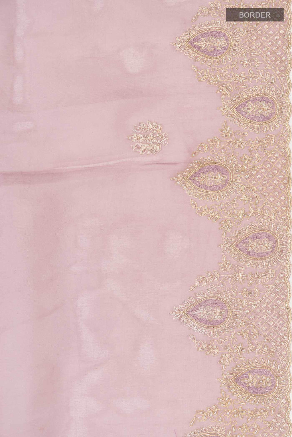 Lavender Organza Silk Saree