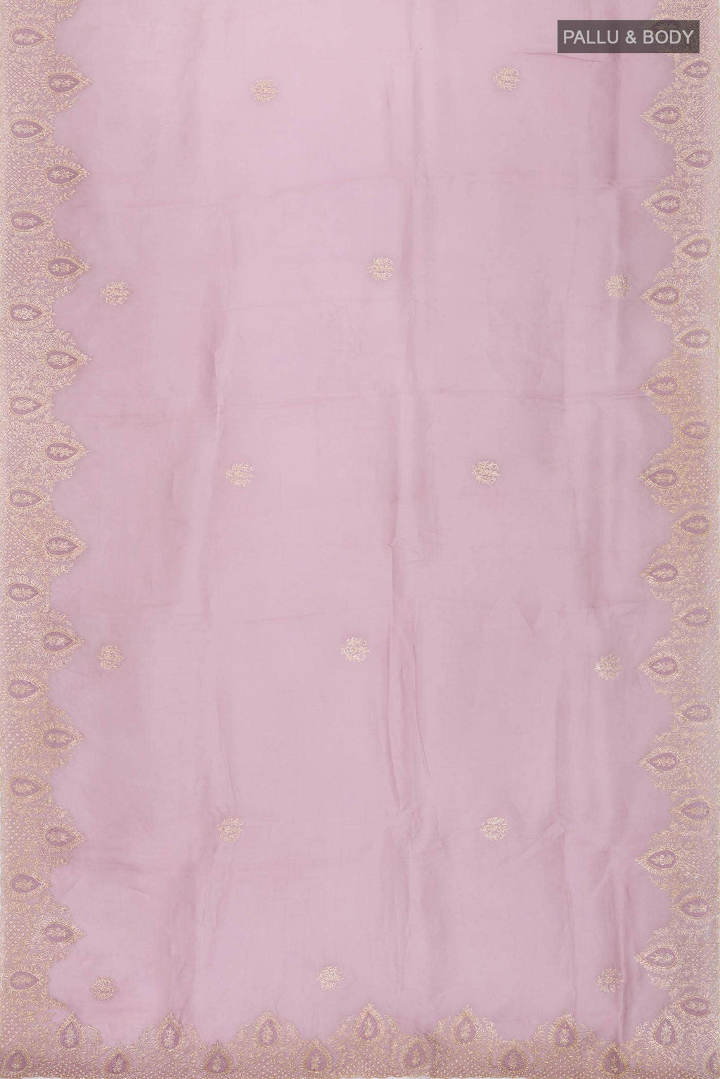 Lavender Organza Silk Saree