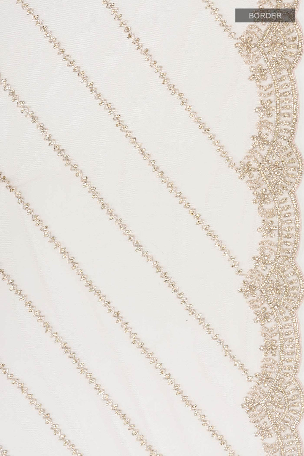 Peach Embroidery Net Saree