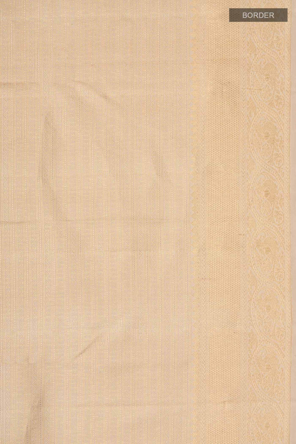 Beige Kanchipuram Silk Saree