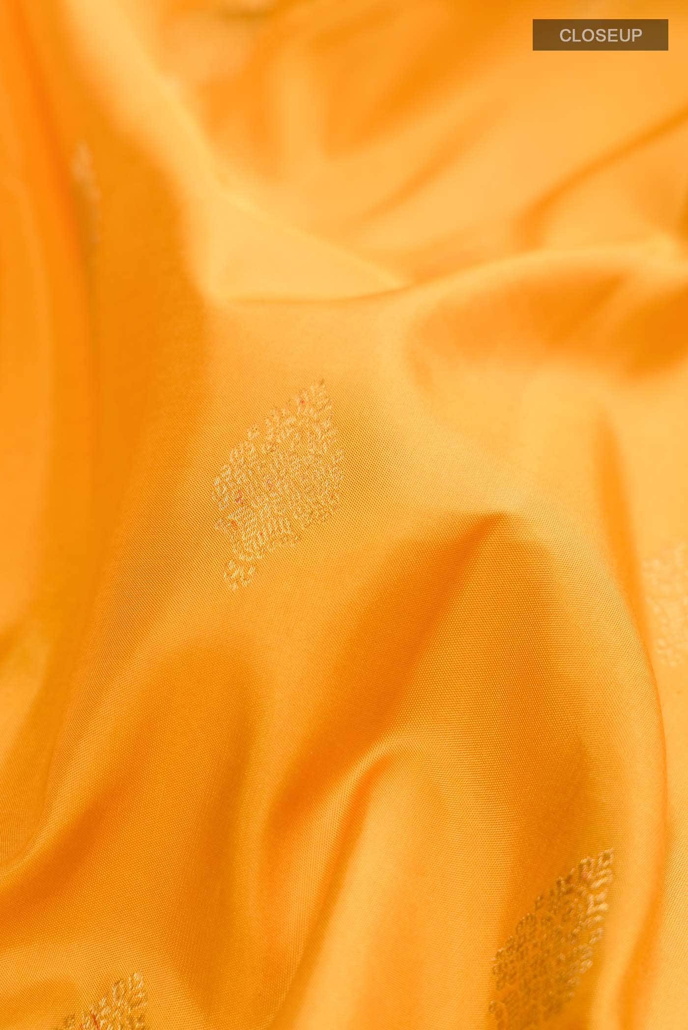 Yellow Kanchipuram Silk Saree