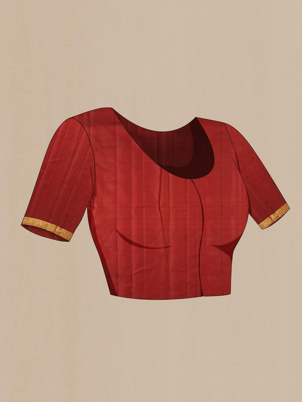 Maroon Kanchipuram Silk Saree