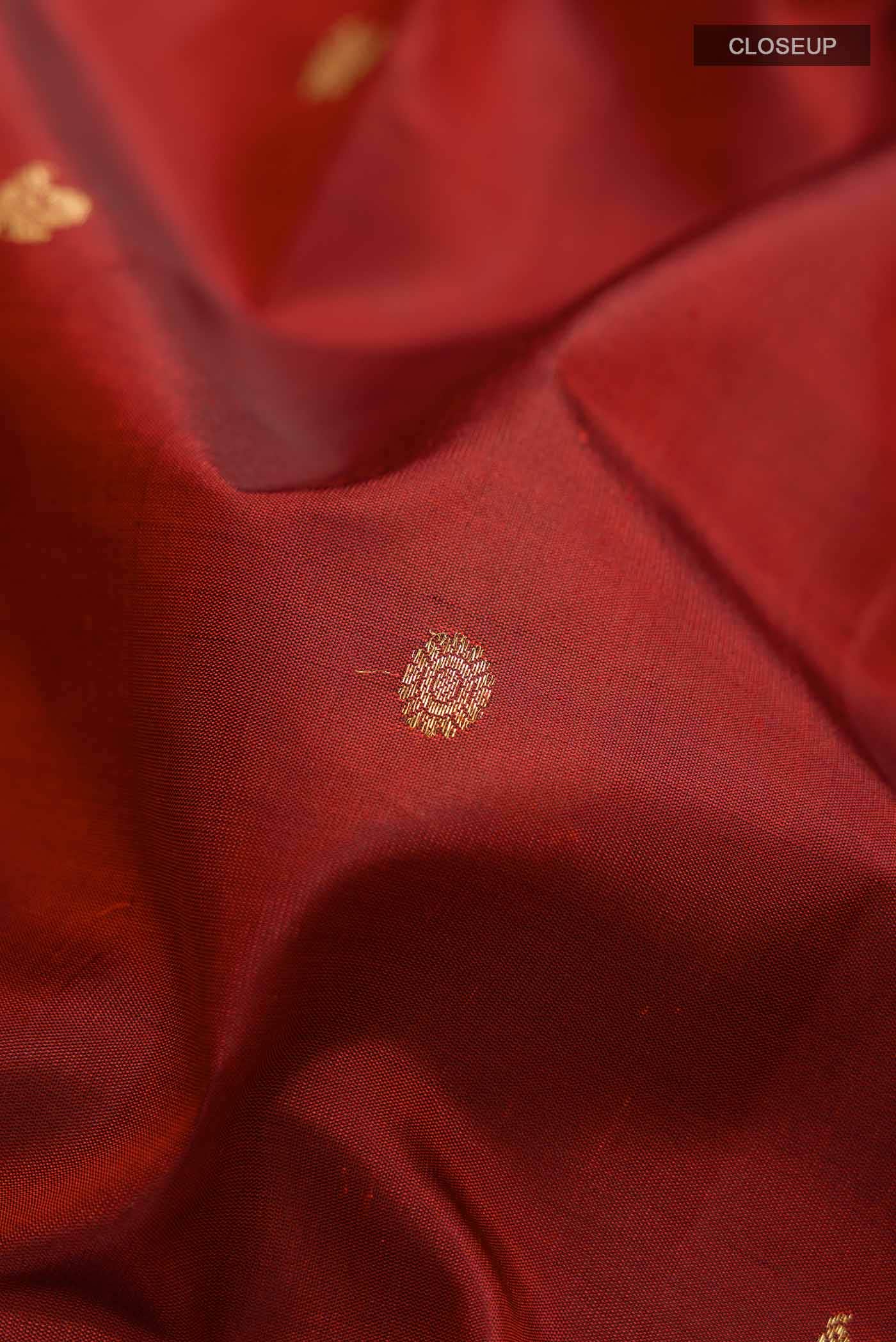 Maroon Kanchipuram Silk Saree