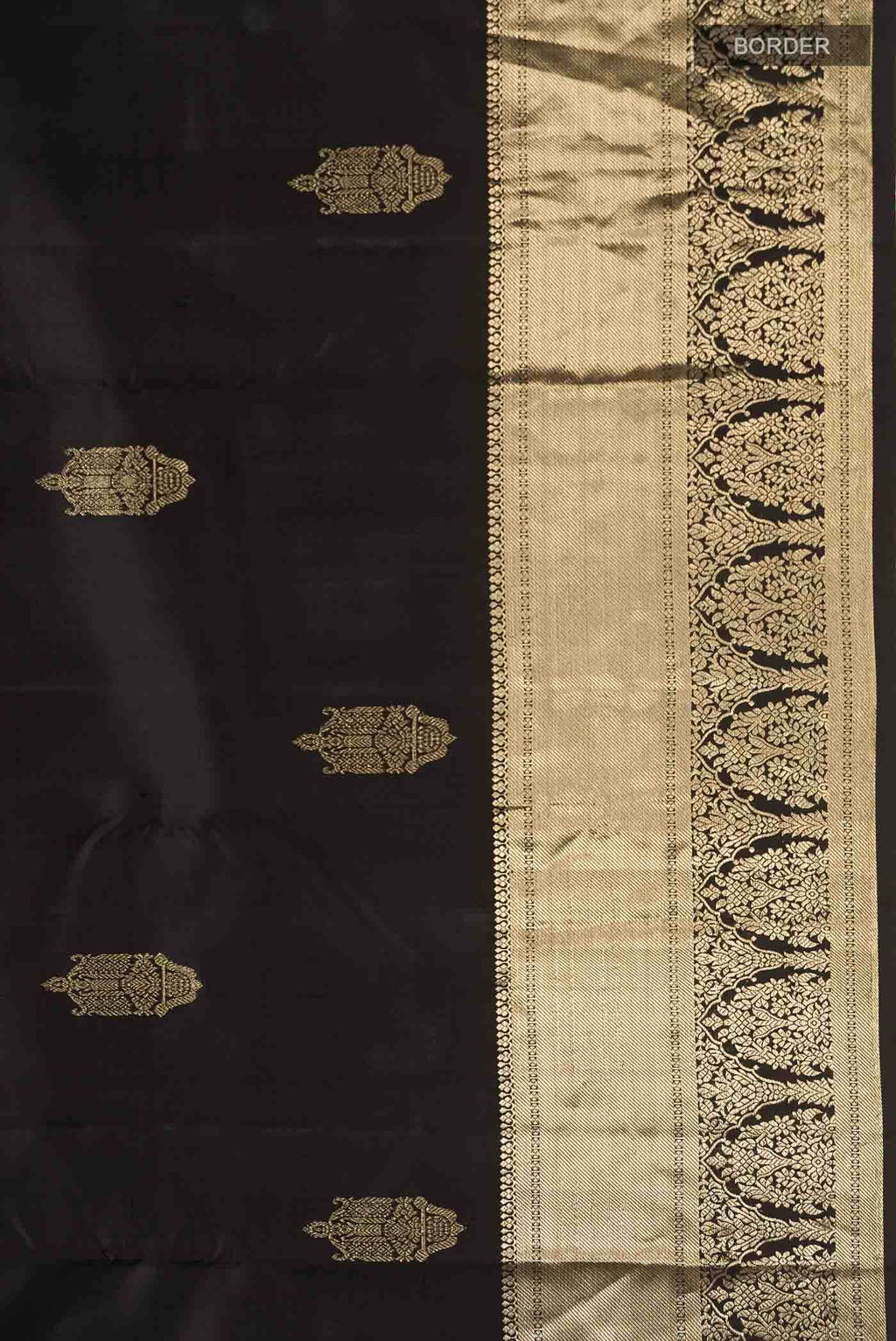 Black Kanchipuram Silk Saree