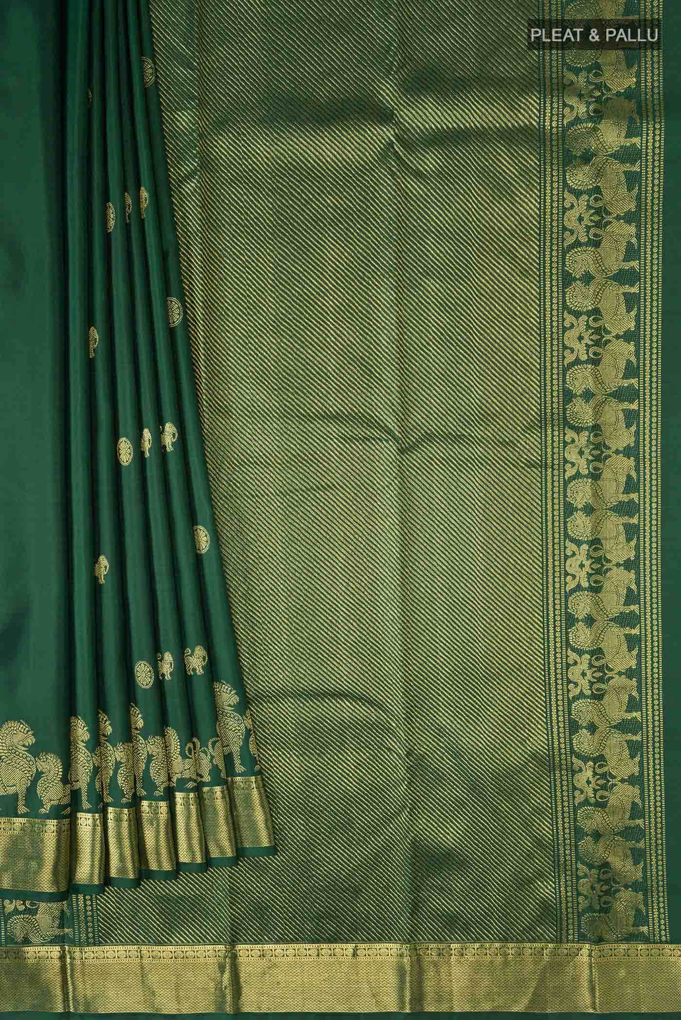Green Kanchipuram Silk Saree