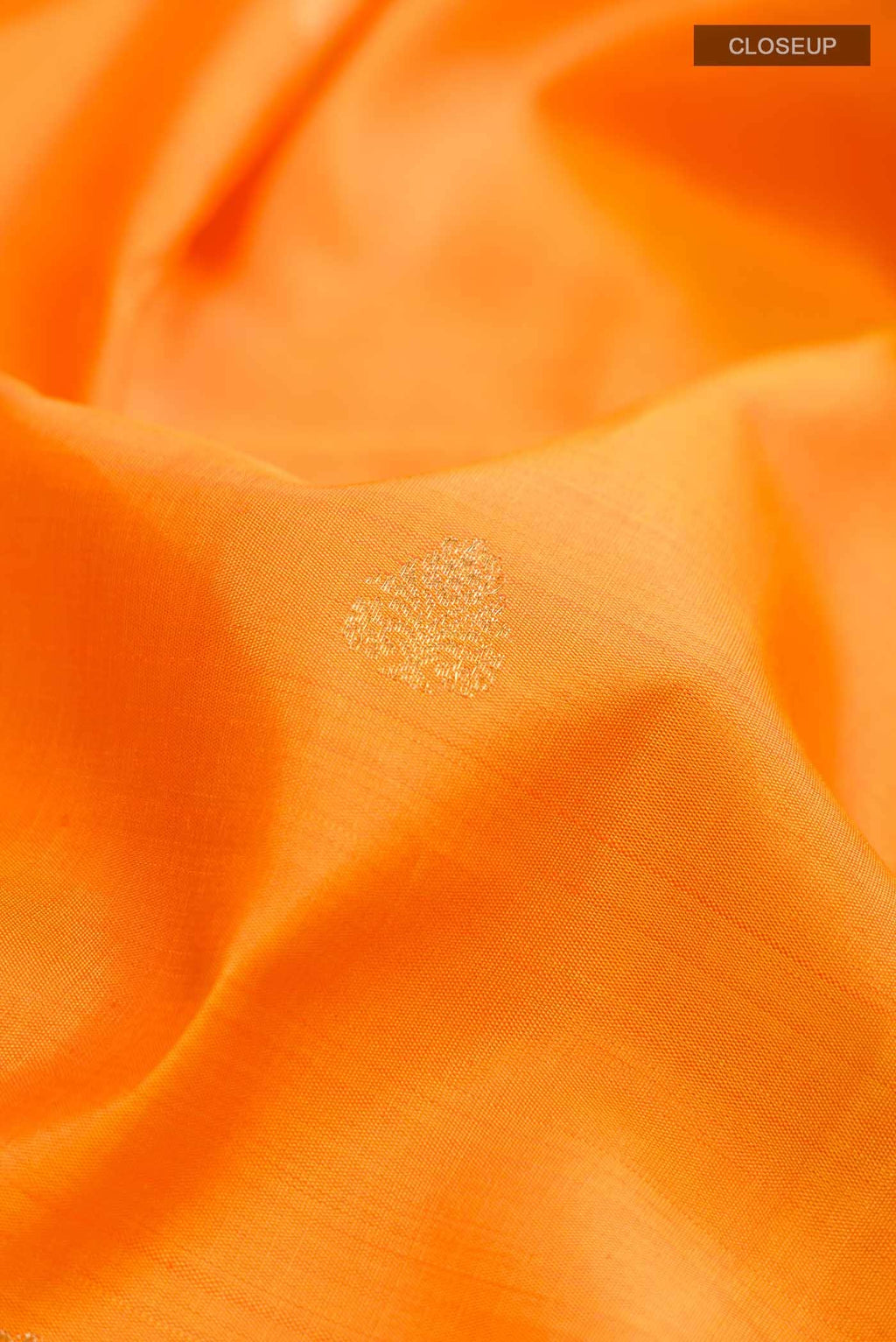 Orange Kanchipuram Silk Saree