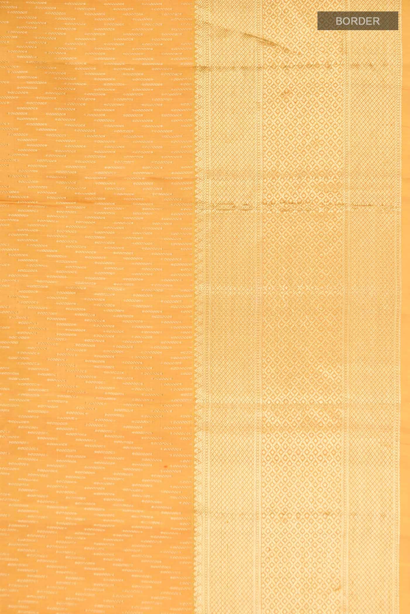 Yellow Kanchipuram Silk Saree