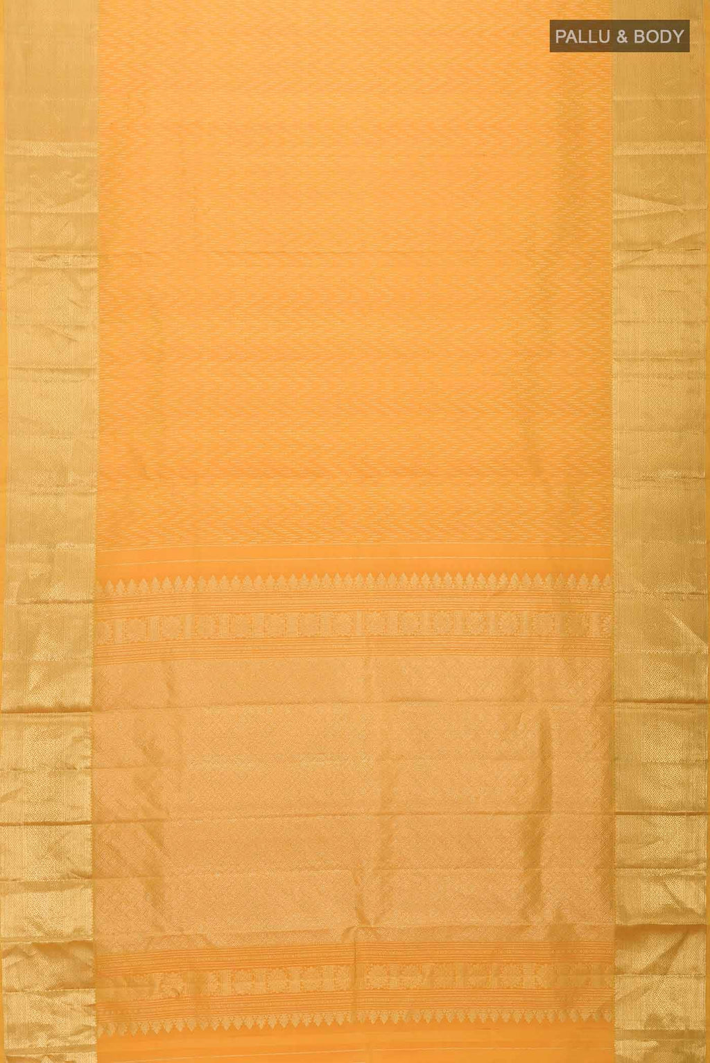Yellow Kanchipuram Silk Saree