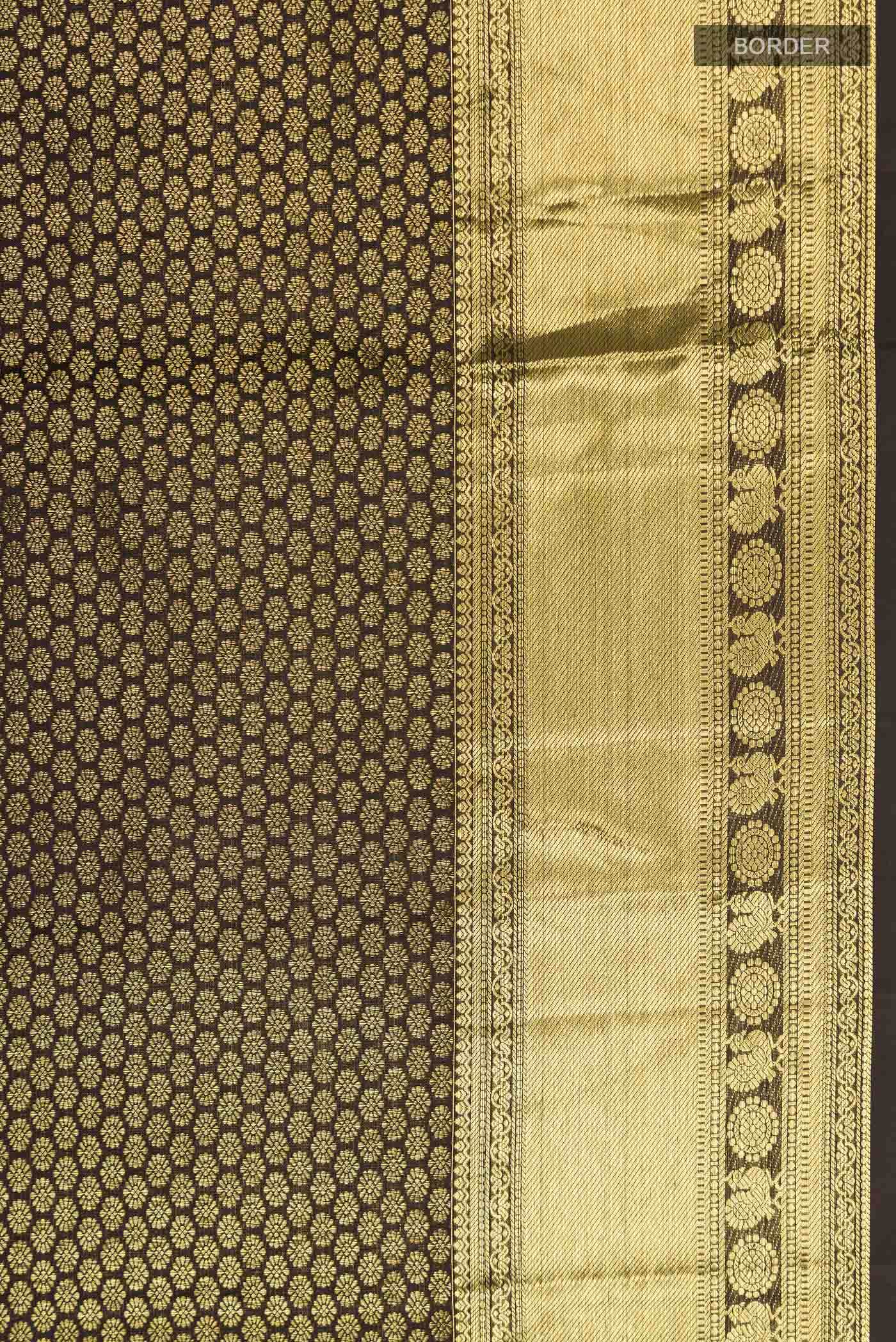 Black Kanchipuram Silk Saree
