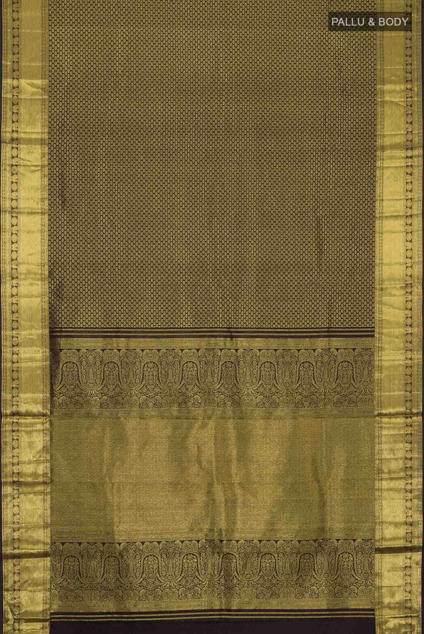 Black Kanchipuram Silk Saree