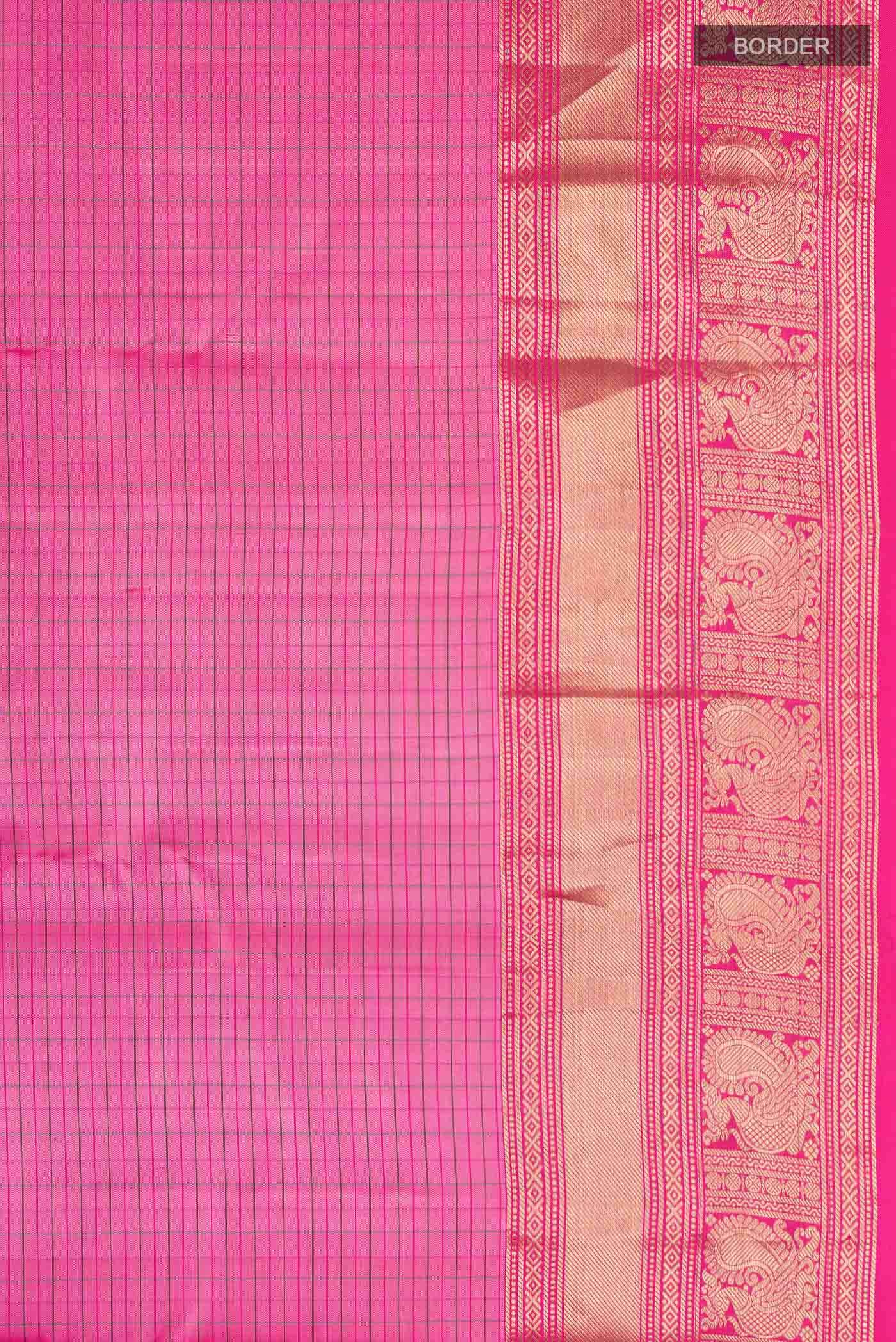 Pink Kanchipuram Silk Saree