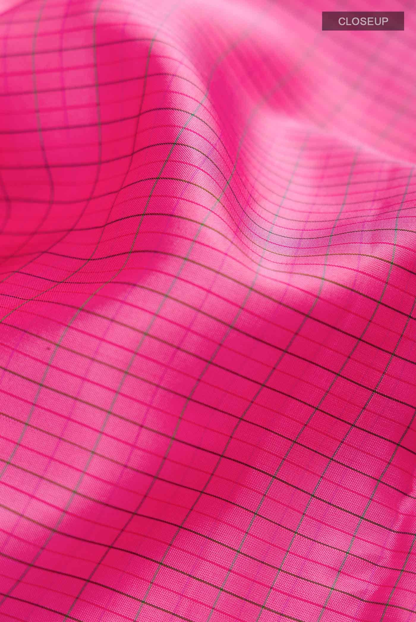 Pink Kanchipuram Silk Saree