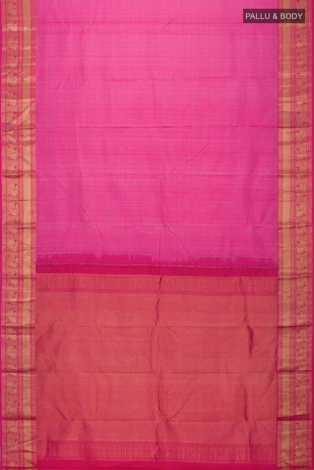 Pink Kanchipuram Silk Saree