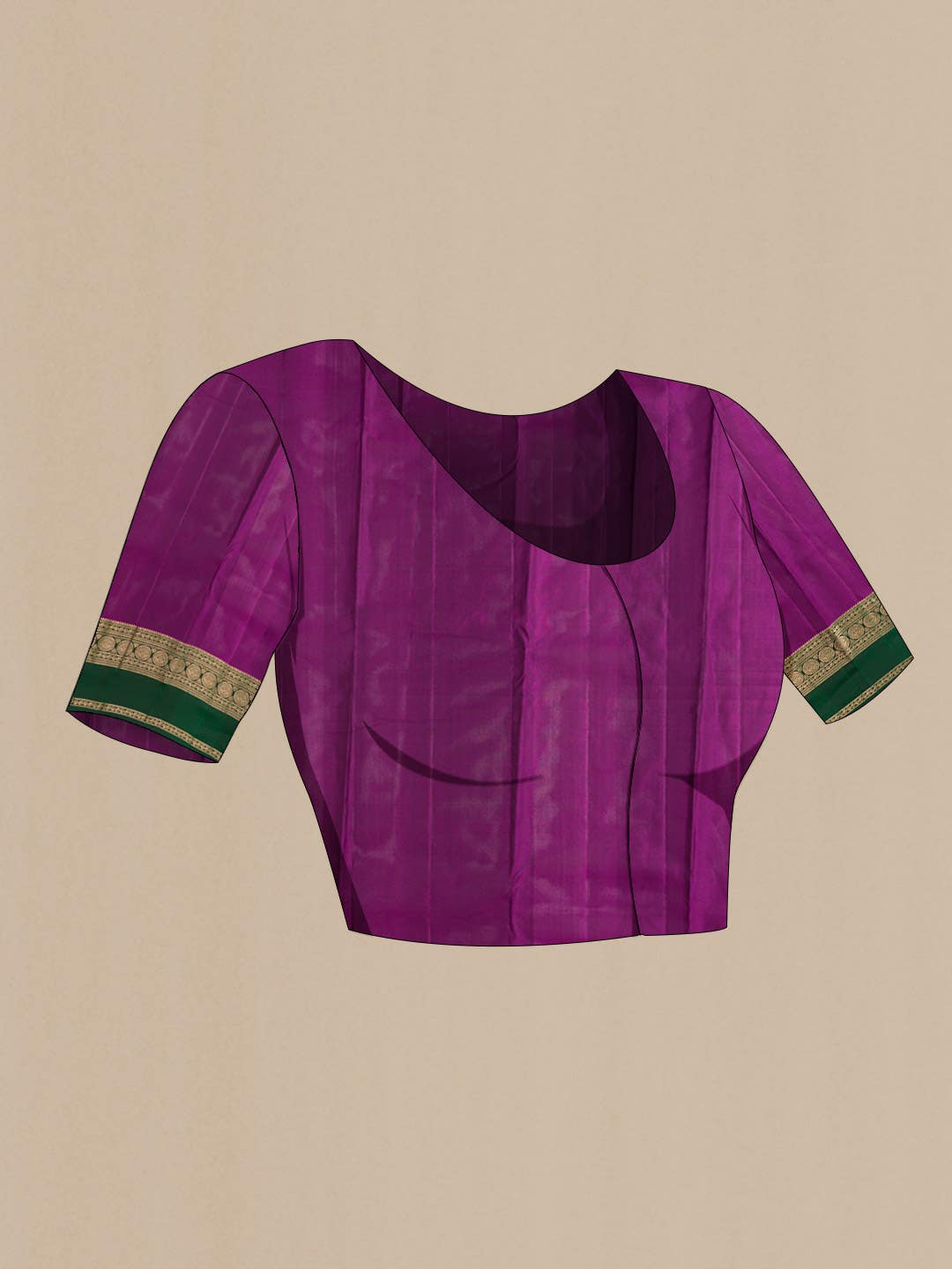Black Dual Tone Kanchipuram Silk Saree