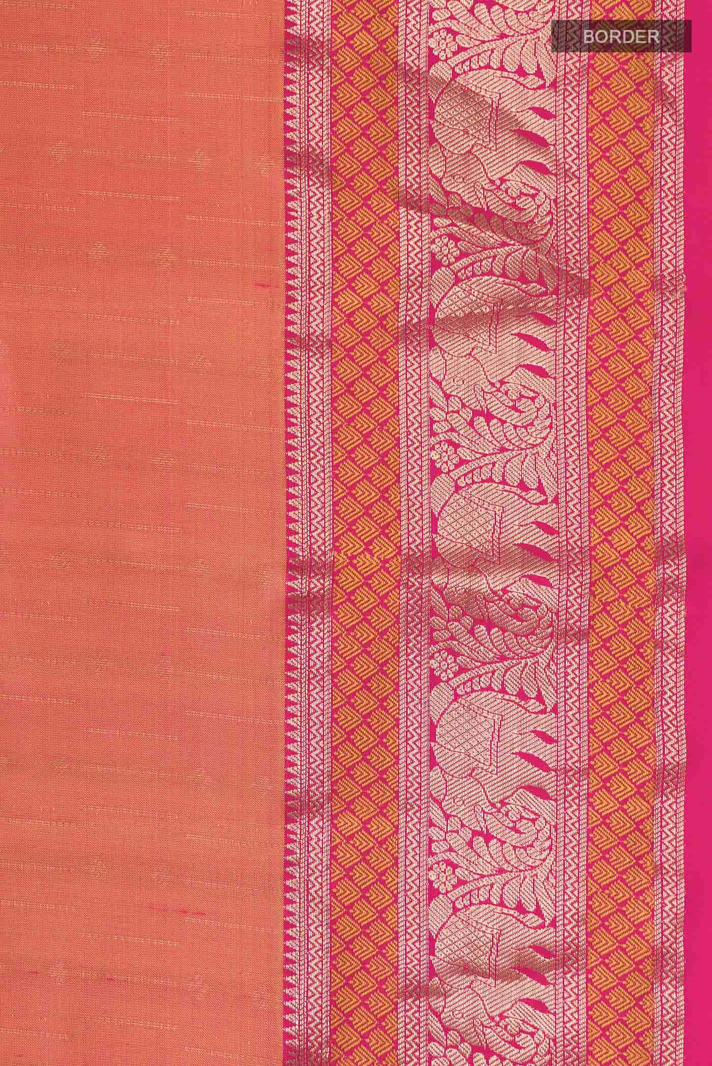Pink Kanchipuram Silk Saree