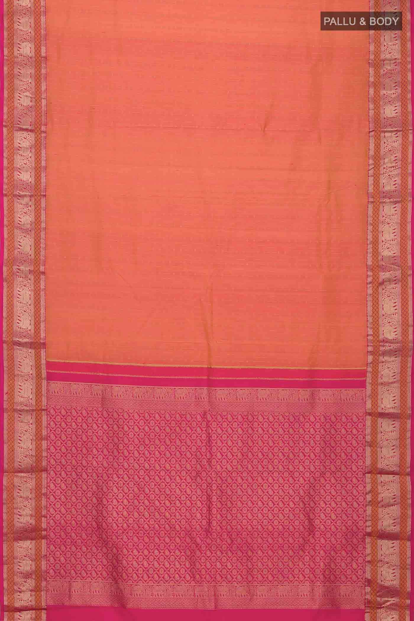 Pink Kanchipuram Silk Saree