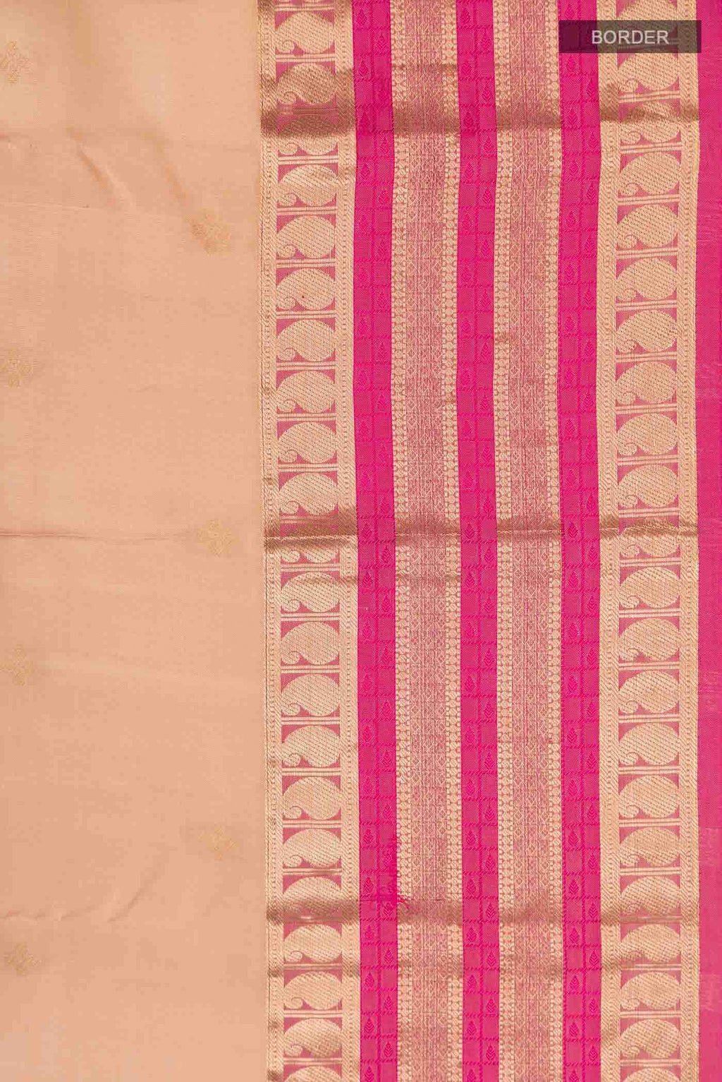 Beige Kanchipuram Silk Saree