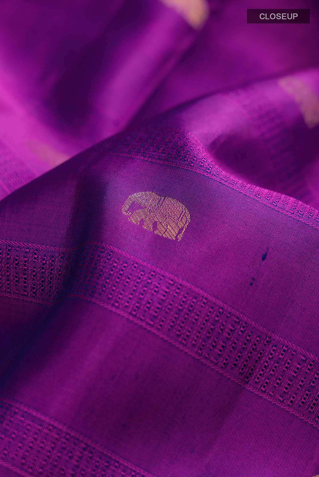 Purple Kanchipuram Silk Saree