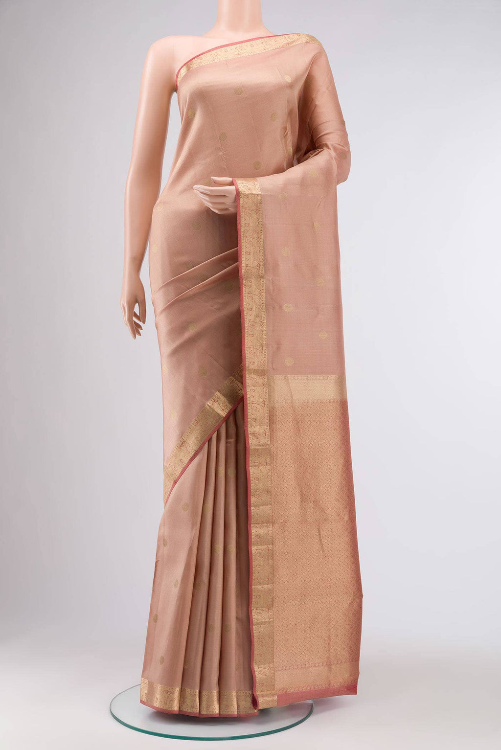 Brown Kanchipuram Silk Saree