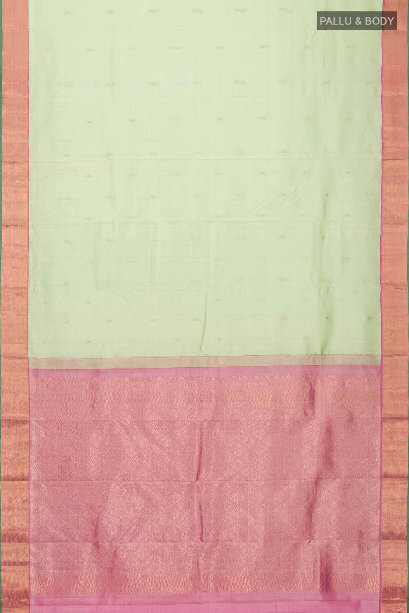 Green Dual Tone Kanchipuram Silk Saree
