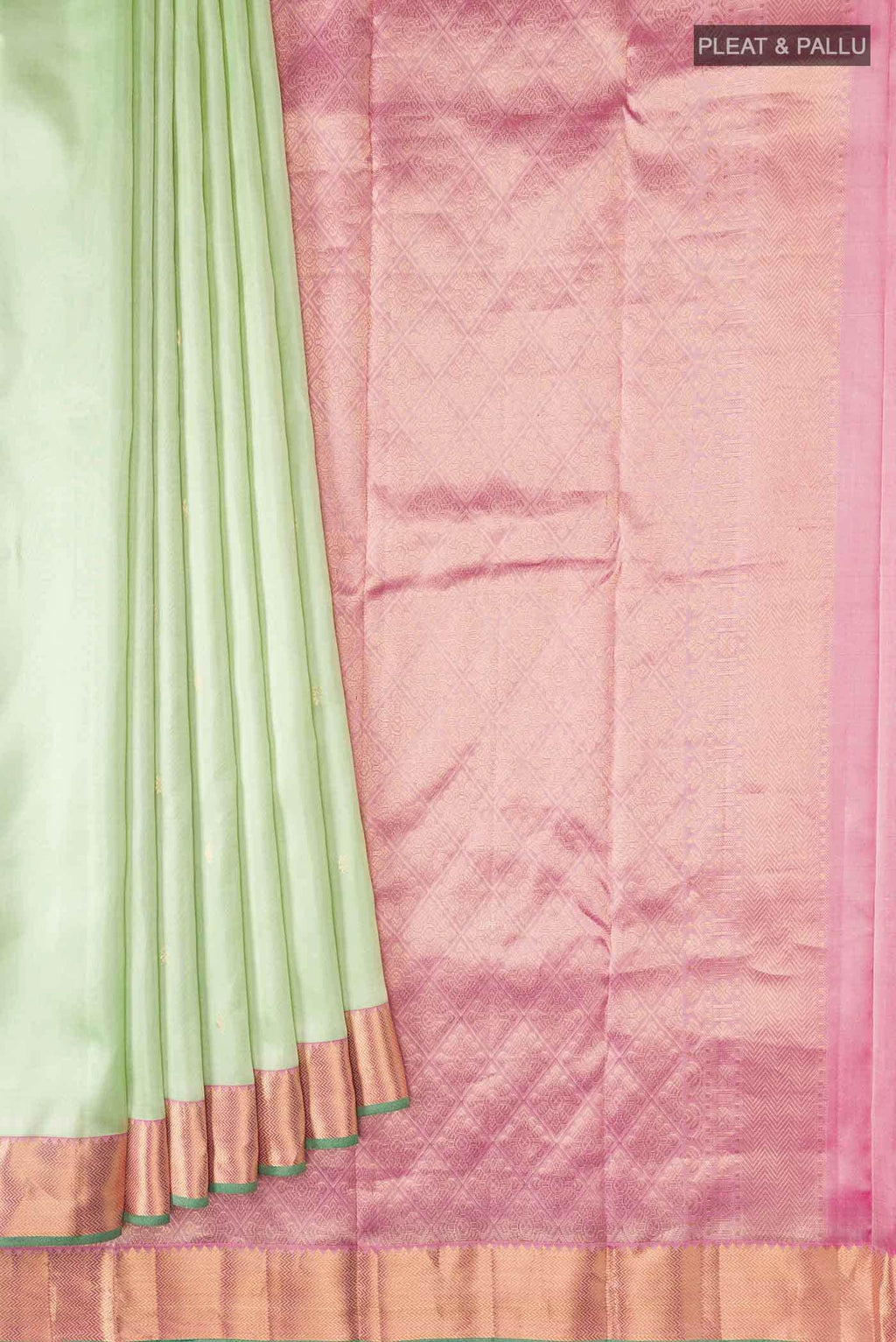 Green Dual Tone Kanchipuram Silk Saree