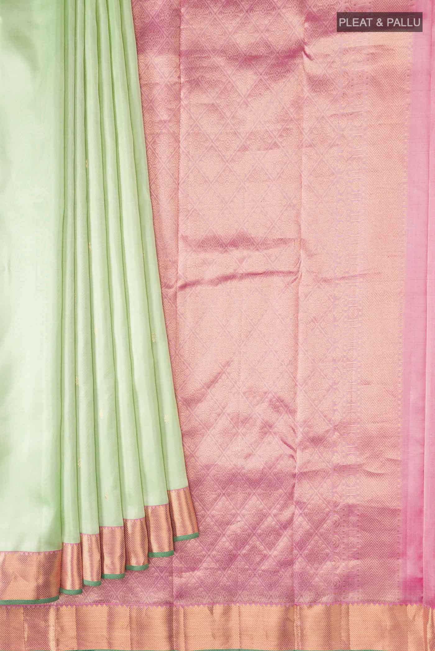 Green Dual Tone Kanchipuram Silk Saree