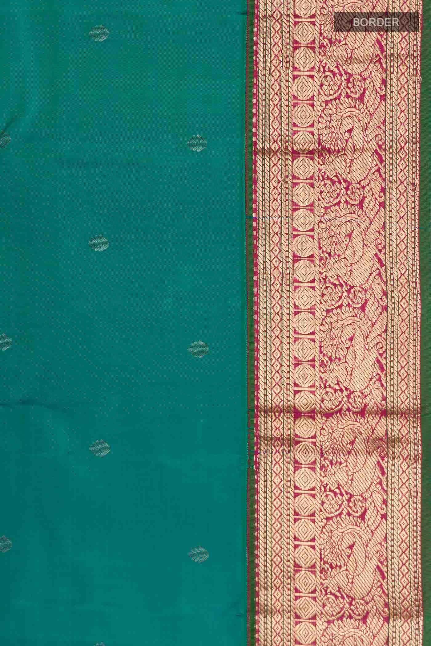 Blue Kanchipuram Silk Saree