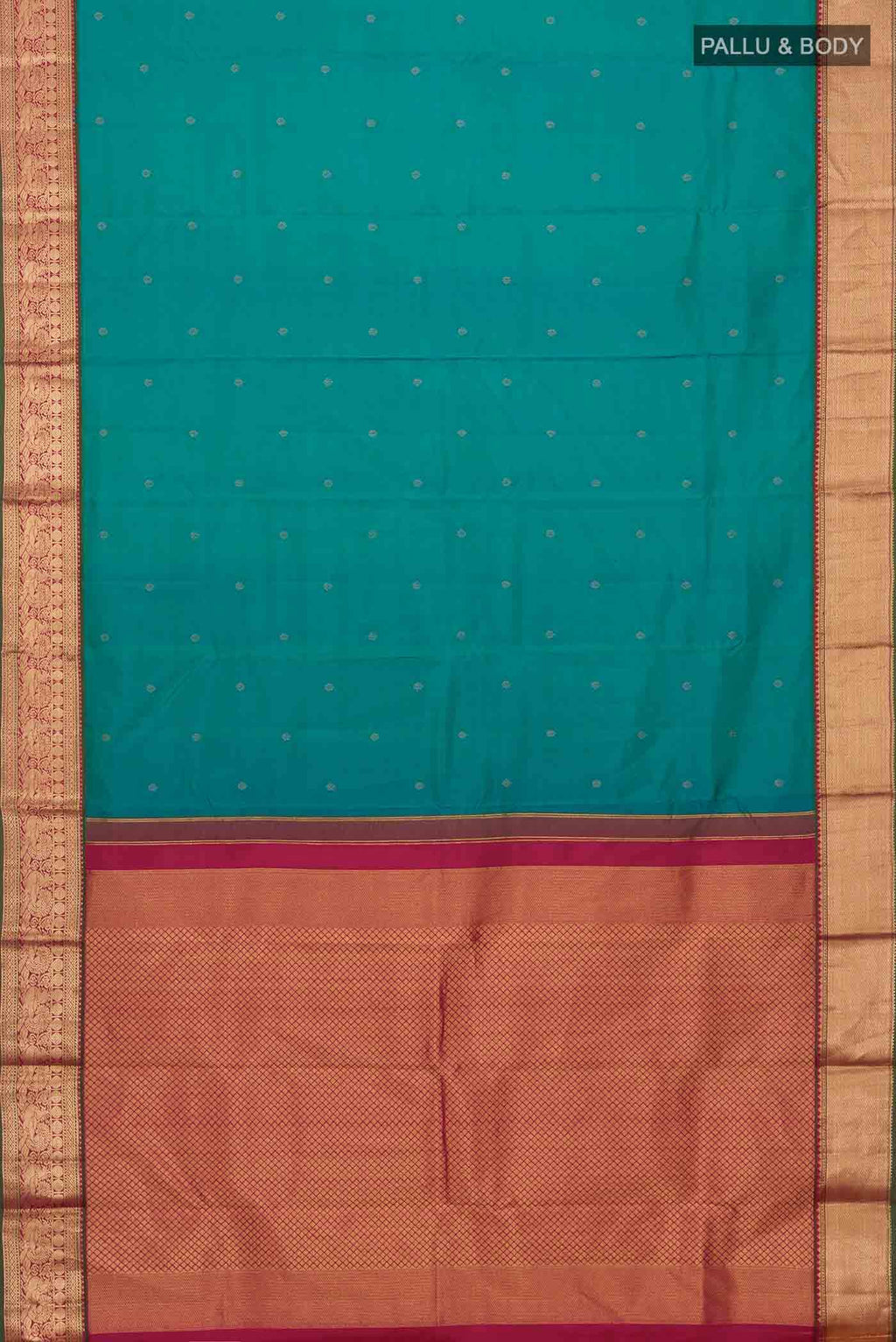 Blue Kanchipuram Silk Saree
