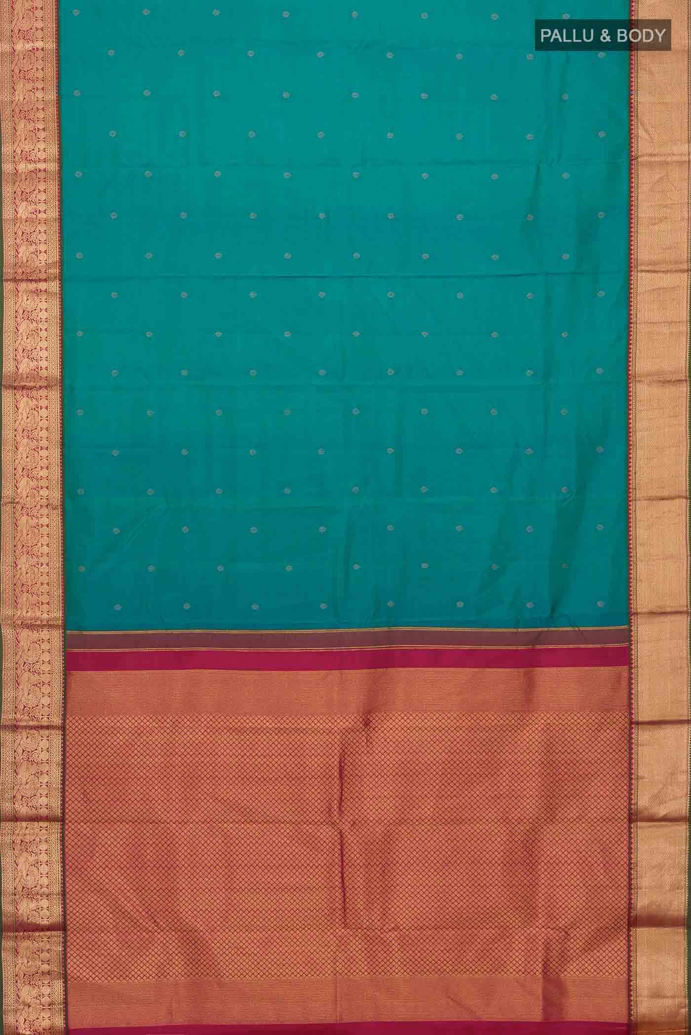 Blue Kanchipuram Silk Saree