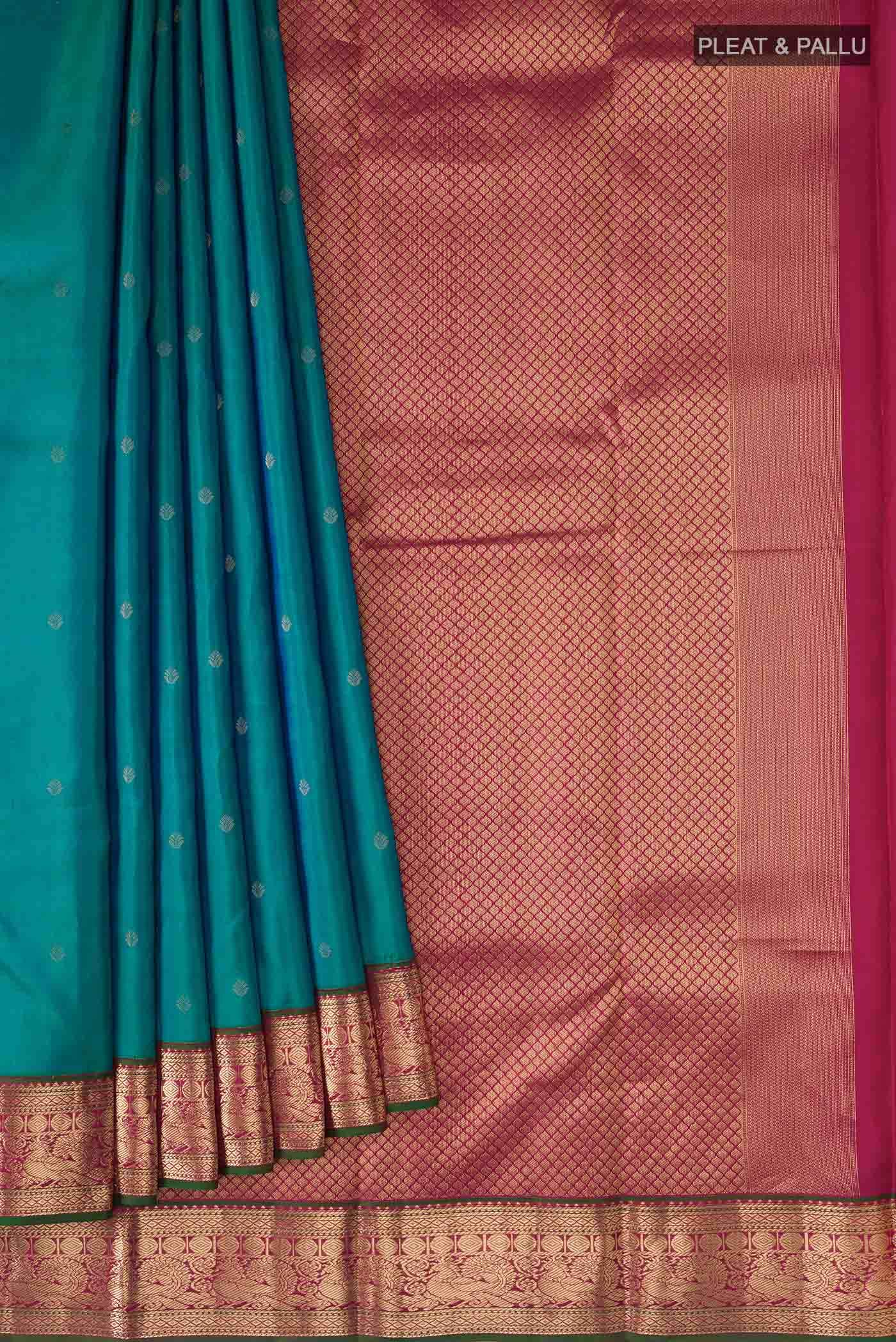Blue Kanchipuram Silk Saree